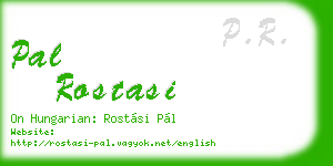 pal rostasi business card