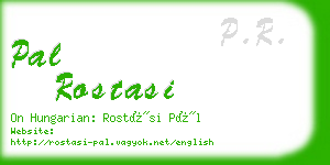 pal rostasi business card